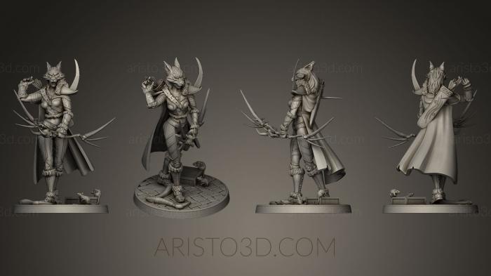 Figurines heroes, monsters and demons (STKM_0297) 3D model for CNC machine